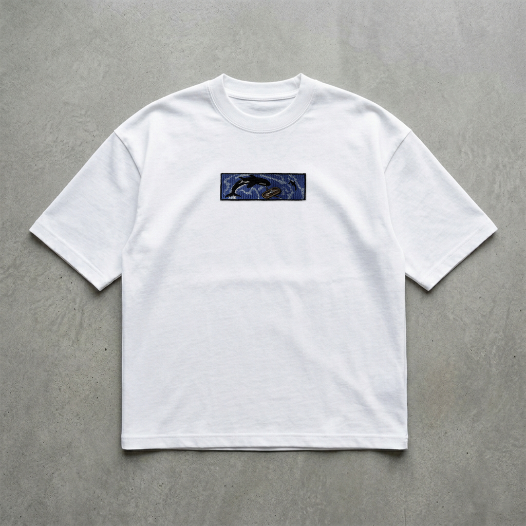 Okyanus Nakışlı Tshirt