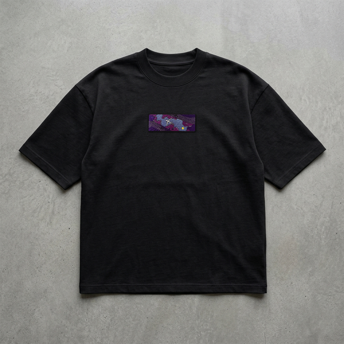 Purple Horizon Nakışlı Tshirt
