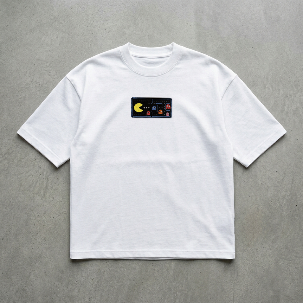 Pac-Man Nakışlı Tshirt