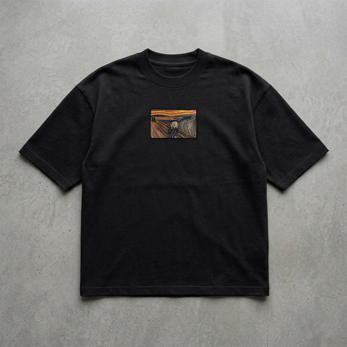 Çığlık Nakışlı Tshirt