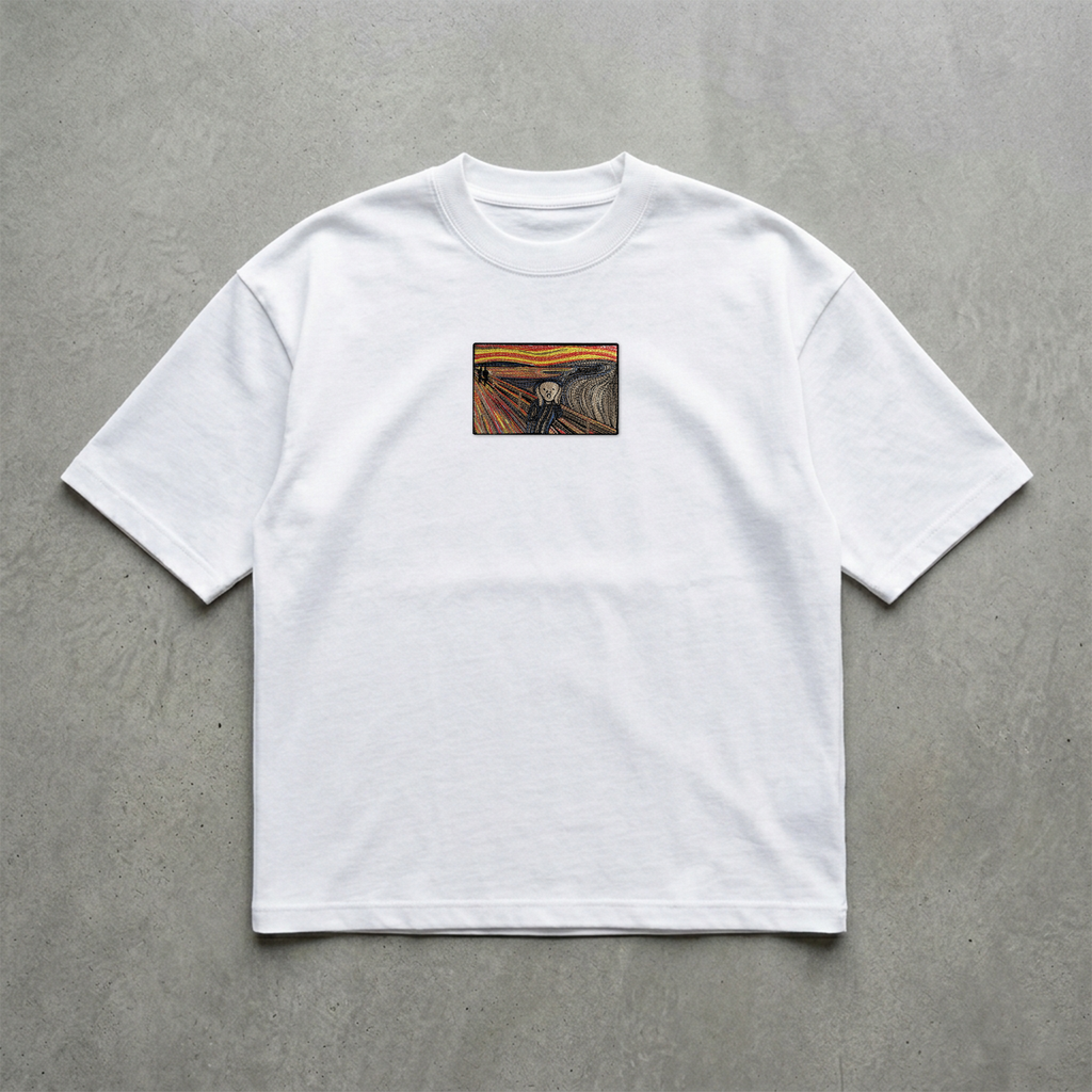 Çığlık Nakışlı Tshirt