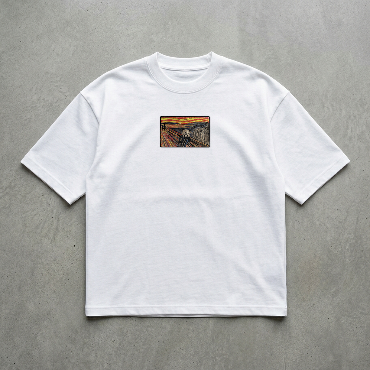 Çığlık Nakışlı Tshirt