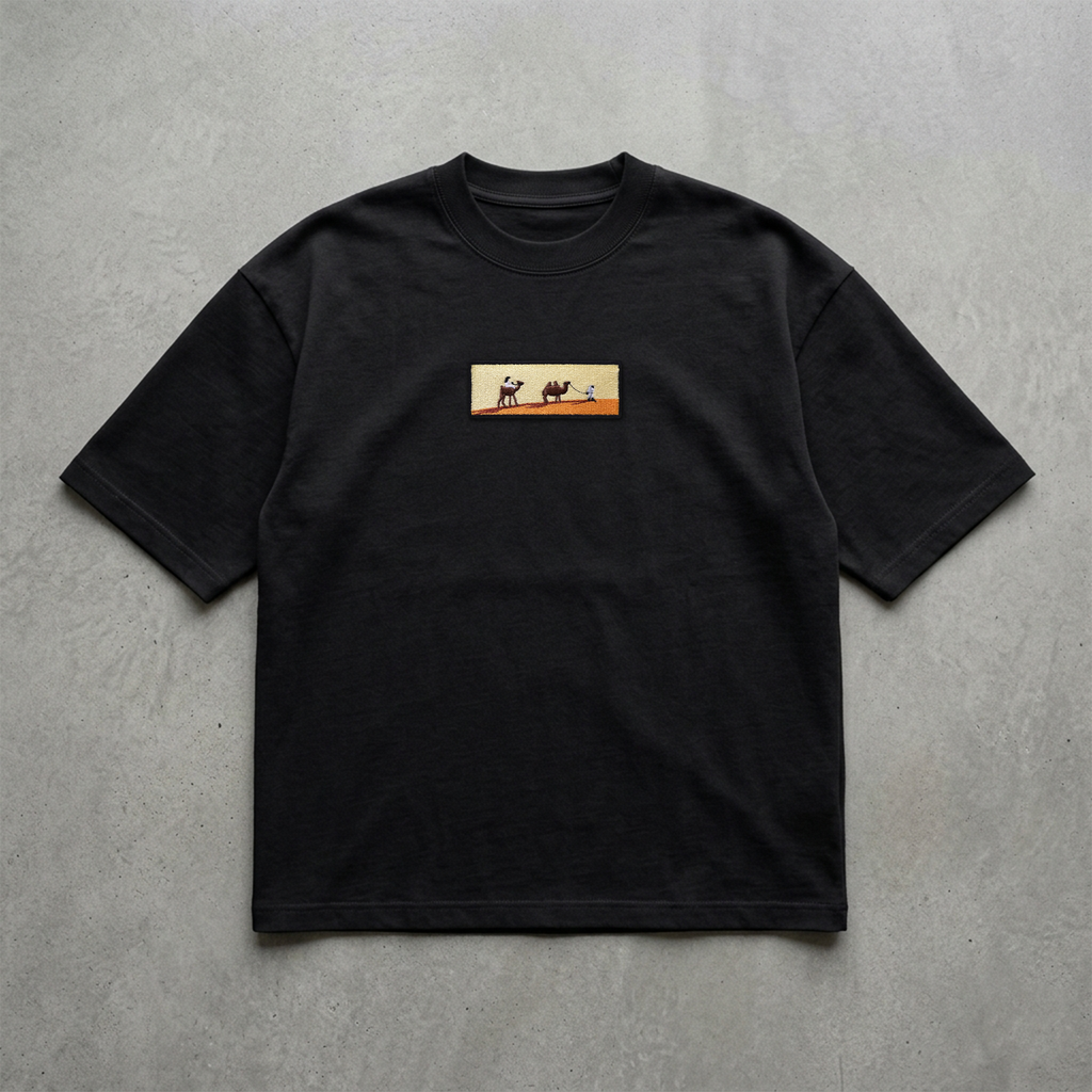 Kervanın Gölgesi Nakışlı Tshirt