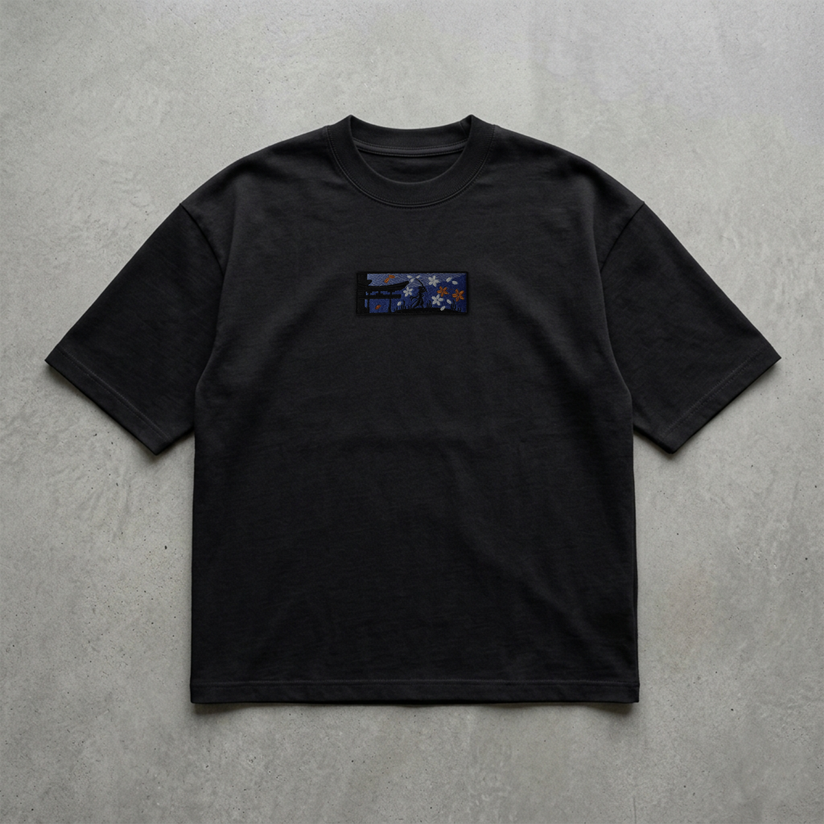 Samuray Yolu Nakışlı Tshirt