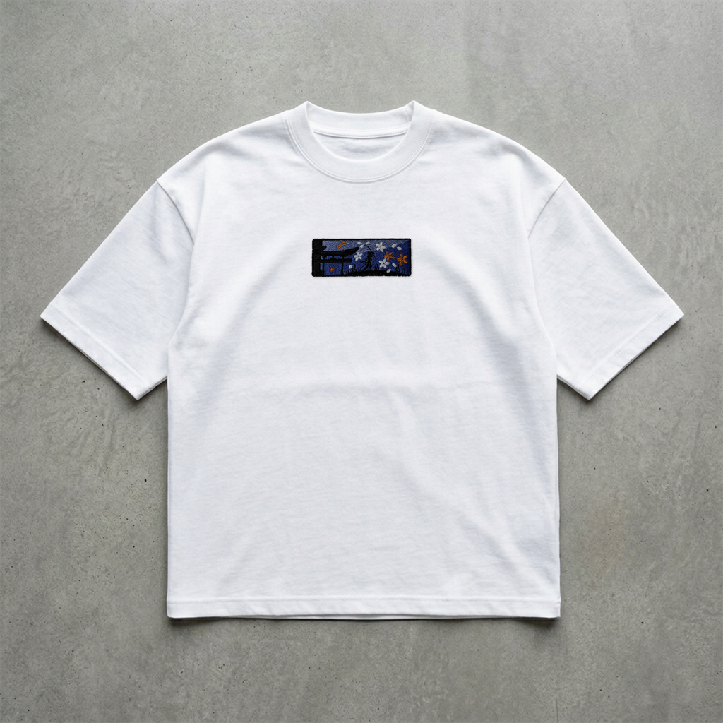 Samuray Yolu Nakışlı Tshirt