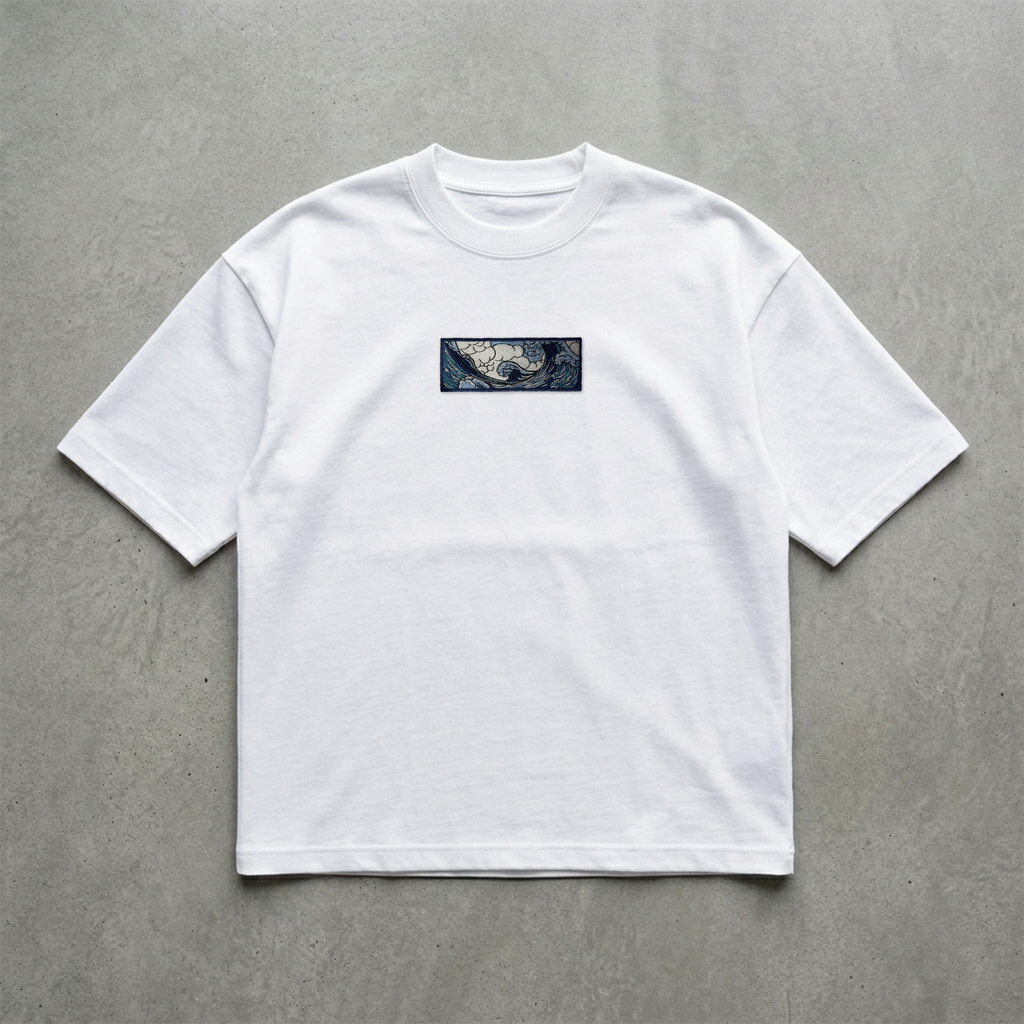 Wave Nakışlı Tshirt