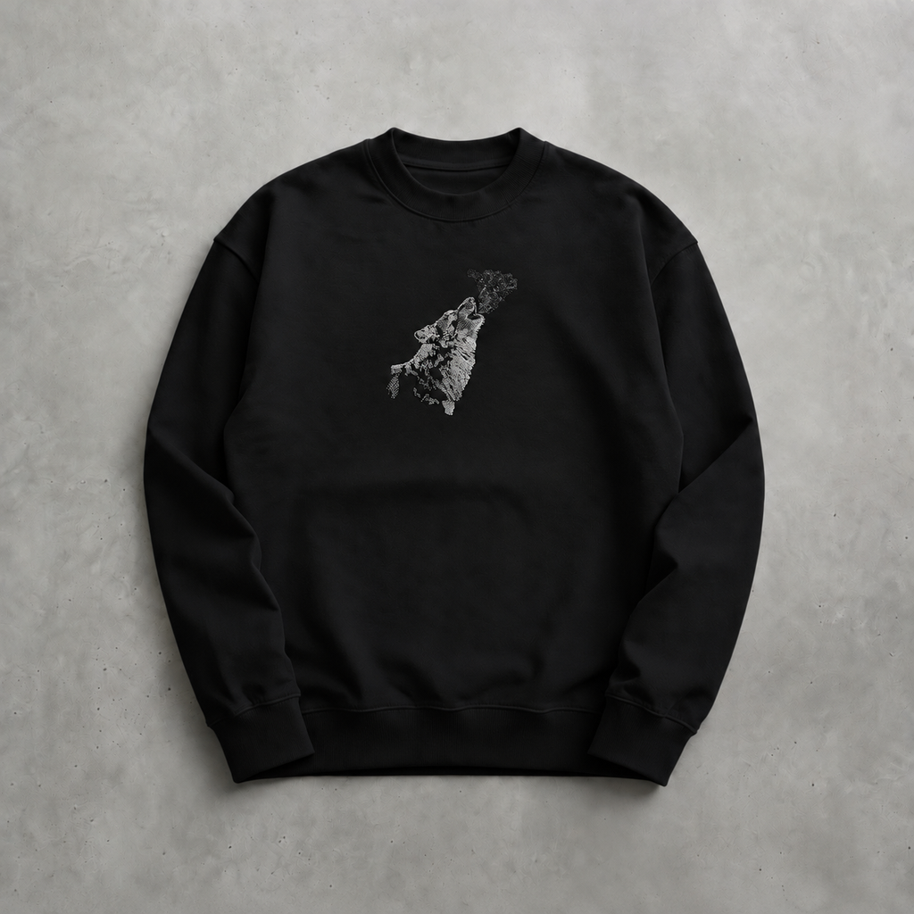 Bozkurt III Nakışlı Sweatshirt