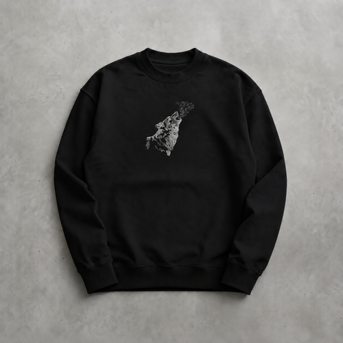 Bozkurt III Nakışlı Sweatshirt