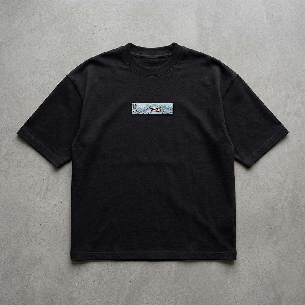 Kâğıttan Cesaret Nakışlı Tshirt