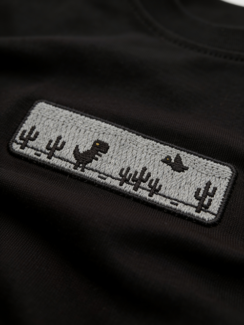 Bağlantı Yok Nakışlı Tshirt