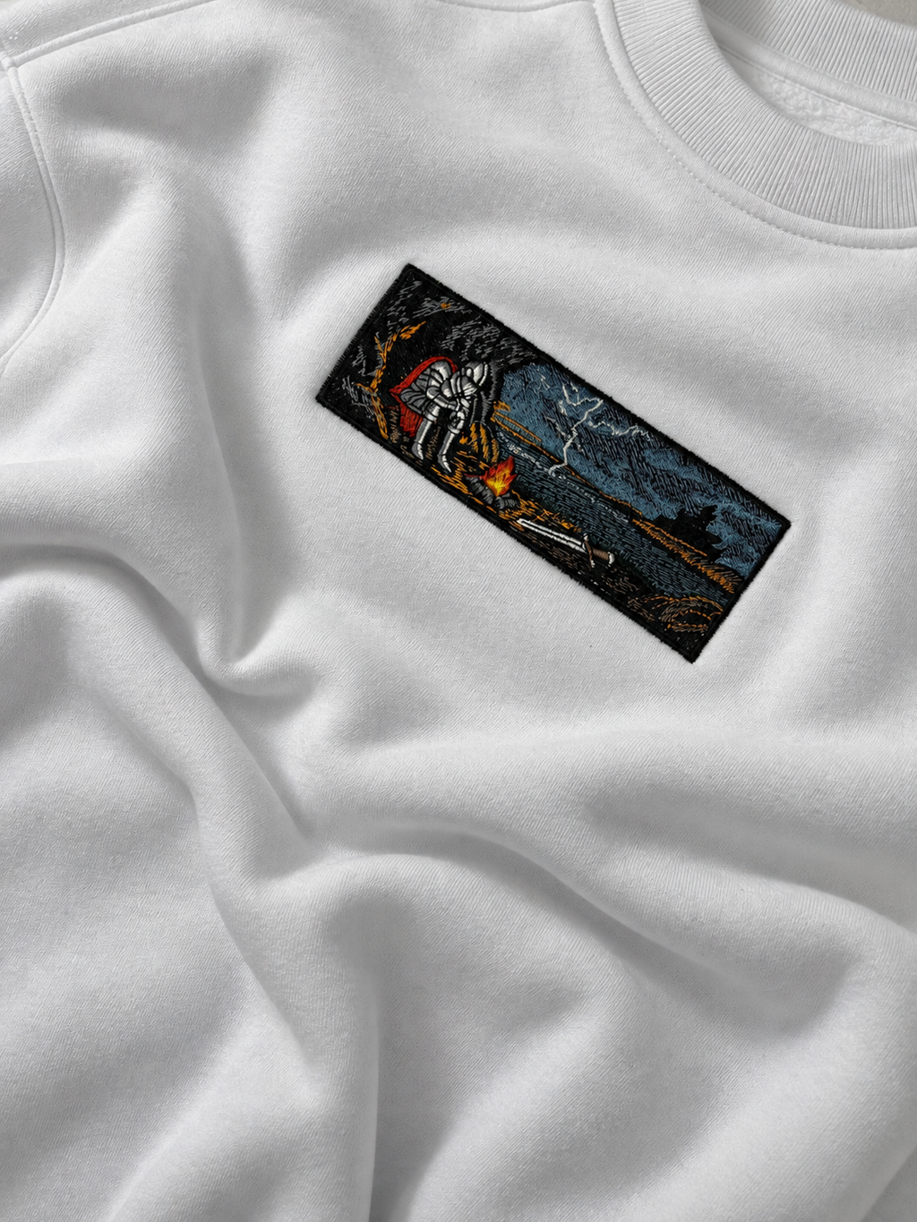 Lone Knight Nakışlı Sweatshirt
