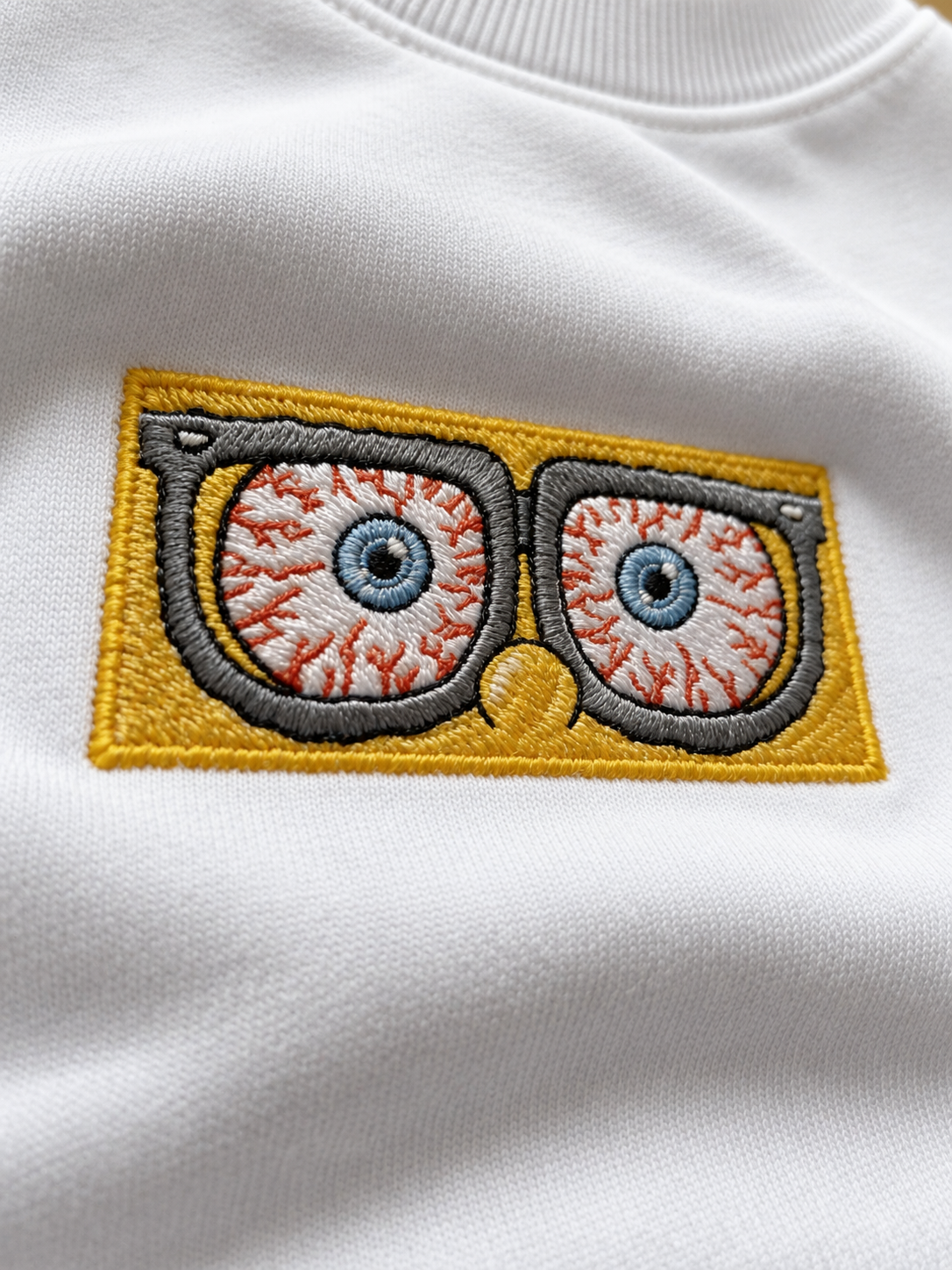 Göz Teması: Sponge Nakışlı Sweatshirt