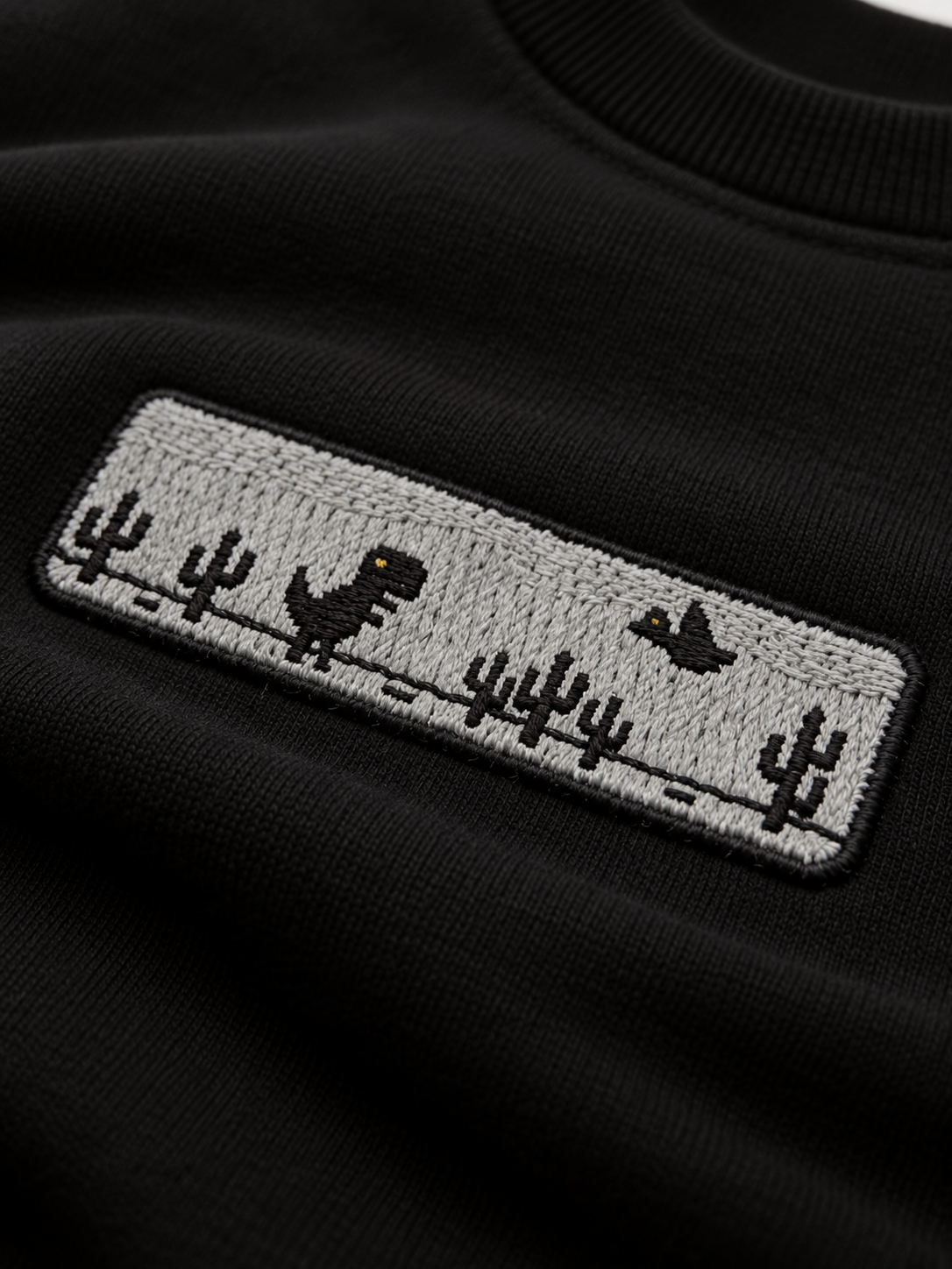 Bağlantı Yok Nakışlı Sweatshirt