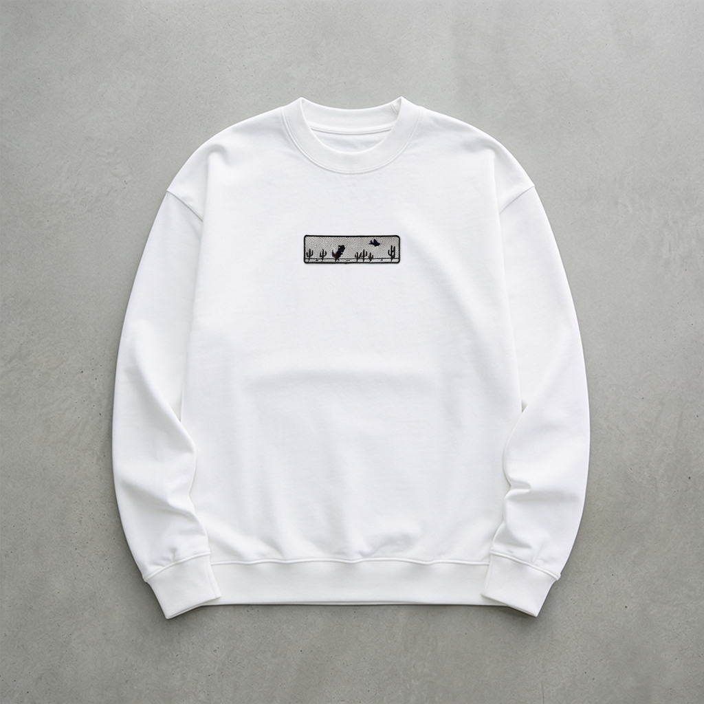 Bağlantı Yok Nakışlı Sweatshirt