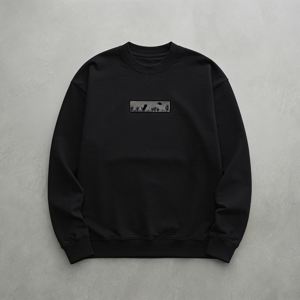 Bağlantı Yok Nakışlı Sweatshirt