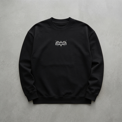 Batman Line Nakışlı Sweatshirt