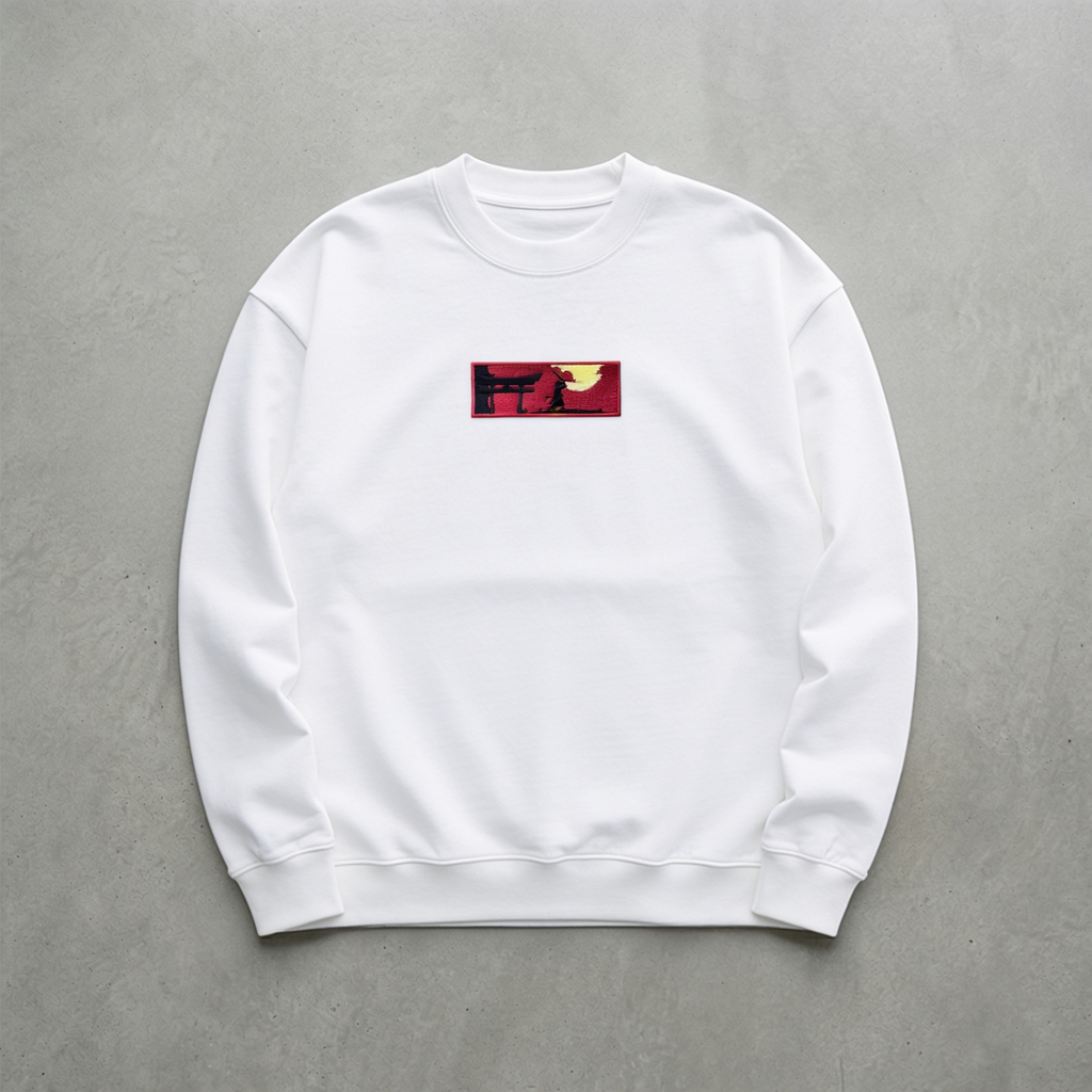 Gecenin Yolcusu Nakışlı Sweatshirt