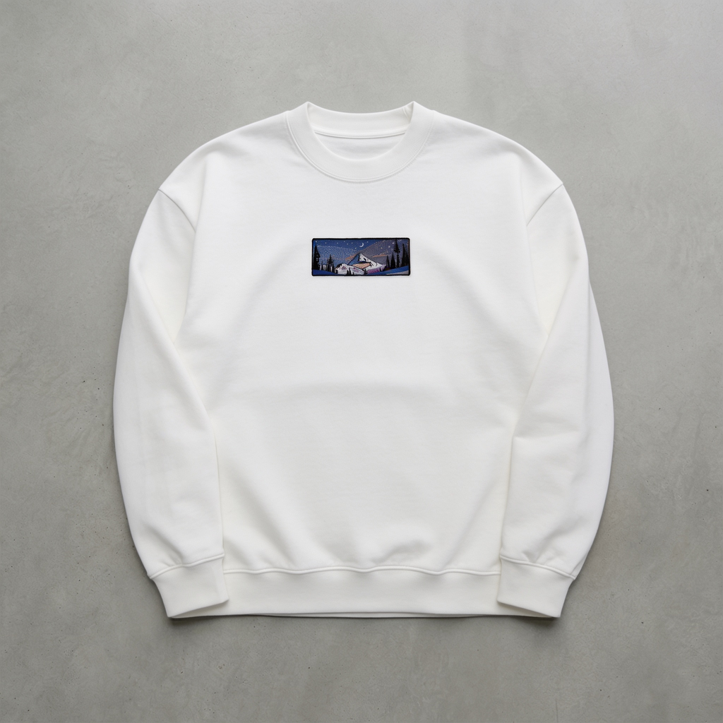 Gece Yarısı Nakışlı Sweatshirt