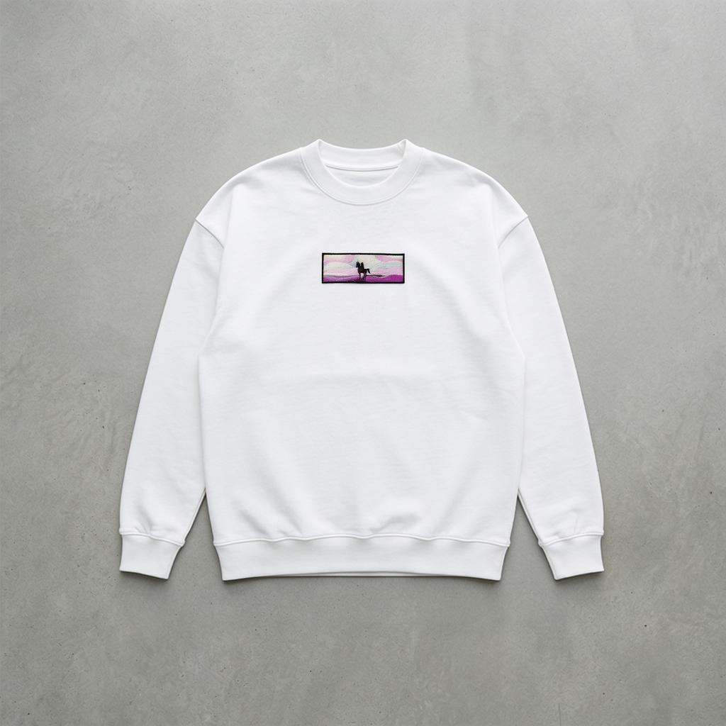 Geceye Karşı Nakışlı Sweatshirt