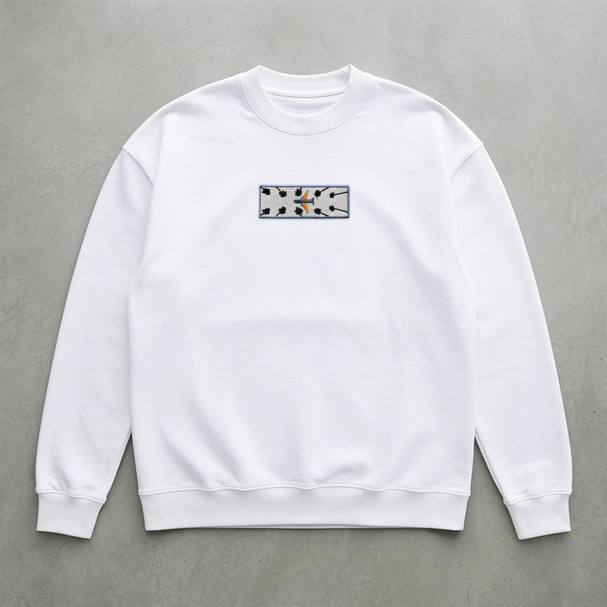 Gökyüzüyle Randevu Nakışlı Sweatshirt