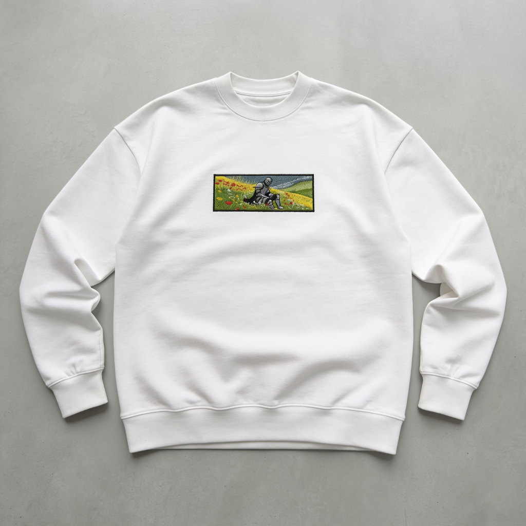 Knight Nakışlı Sweatshirt