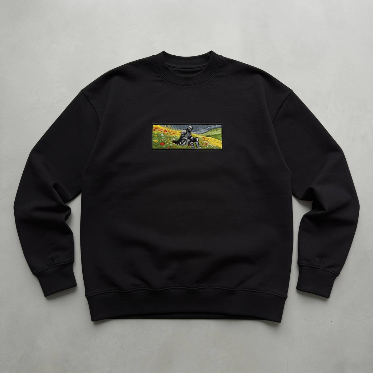 Knight Nakışlı Sweatshirt