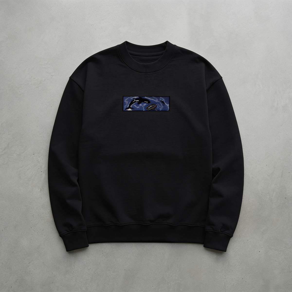Okyanus Nakışlı Sweatshirt