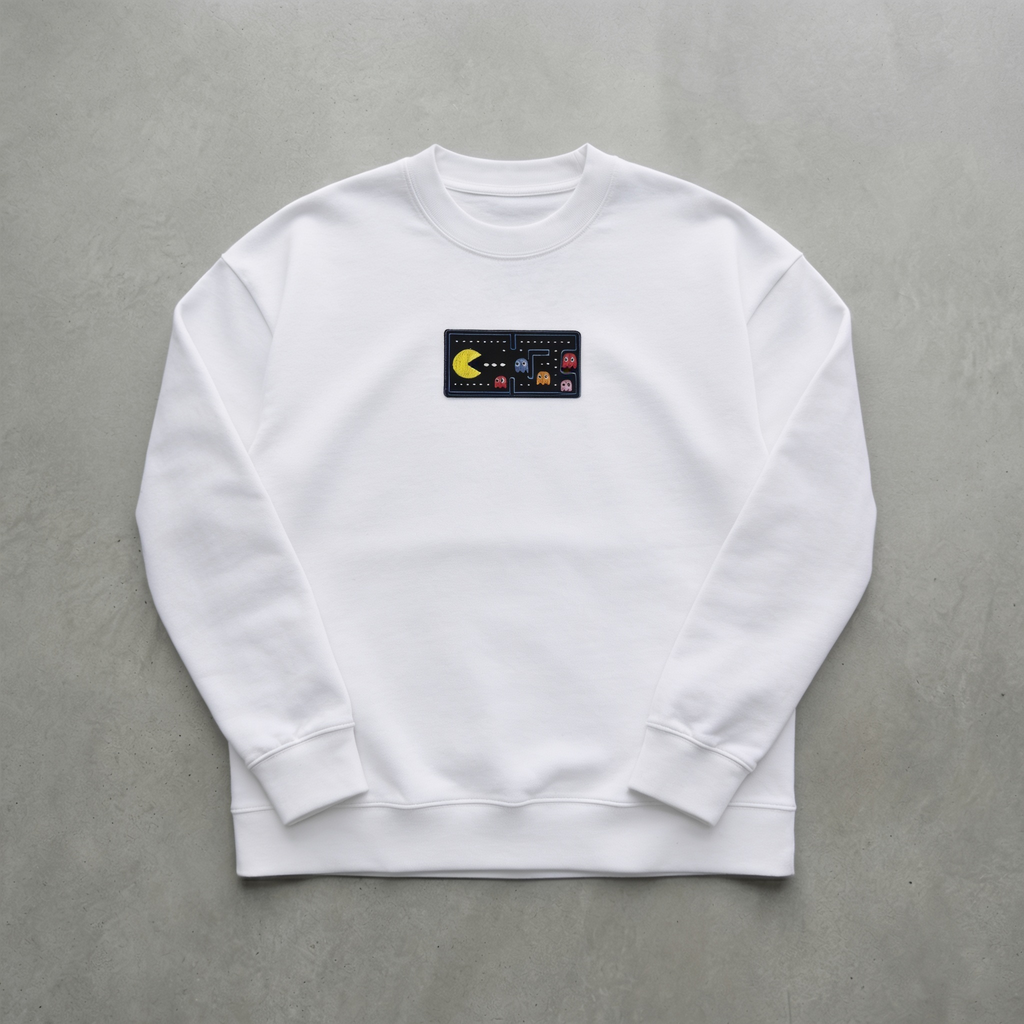 Pac-Man Nakışlı Sweatshirt