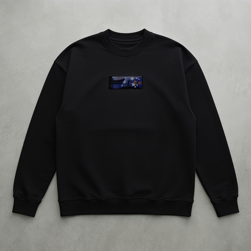 Samuray Yolu Nakışlı Sweatshirt