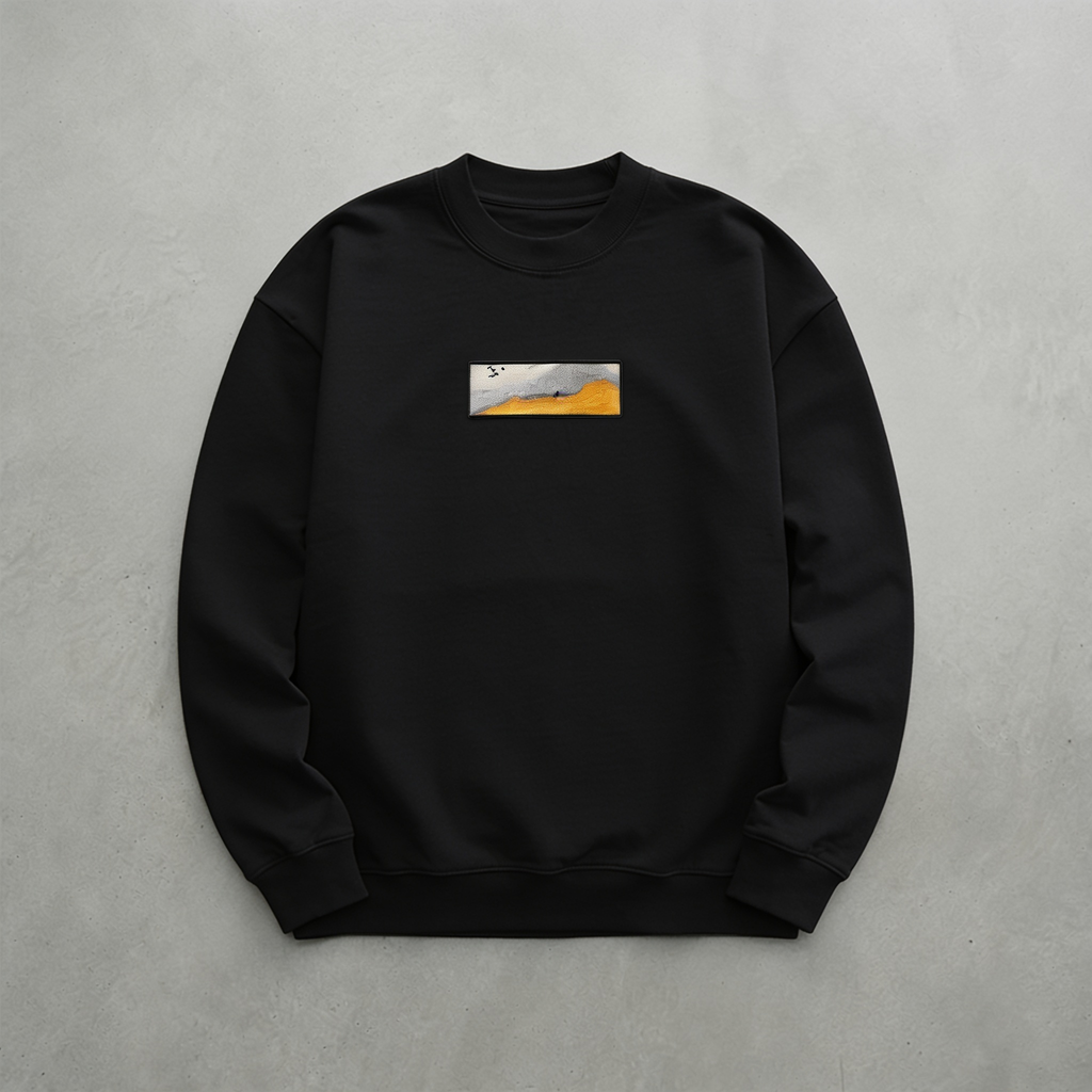 Sessiz Zirve Nakışlı Sweatshirt