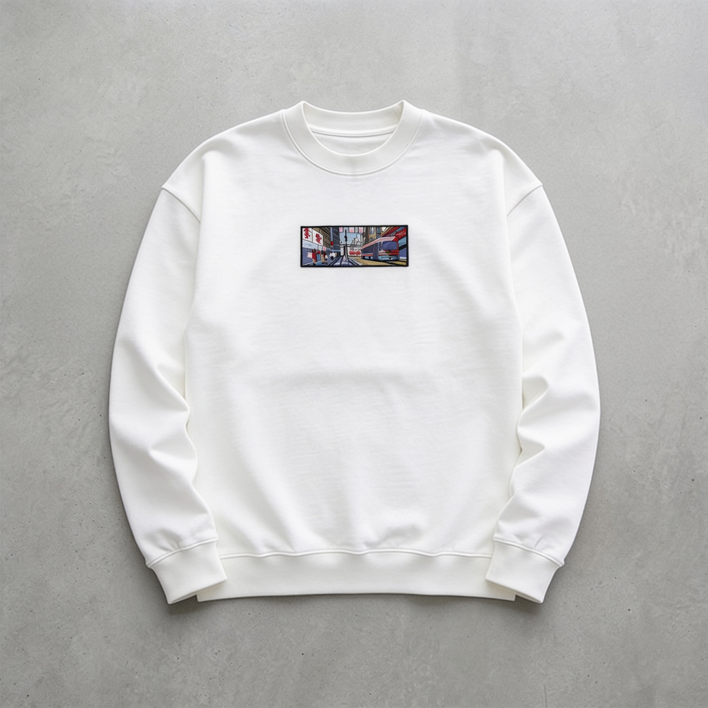 Tokyo Nakışlı Sweatshirt