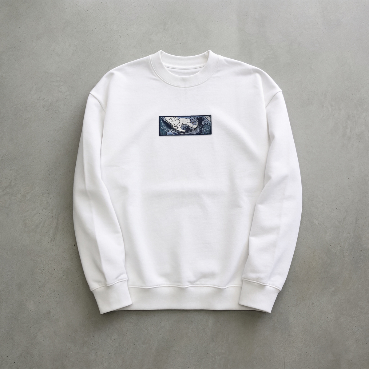 Wave Nakışlı Sweatshirt