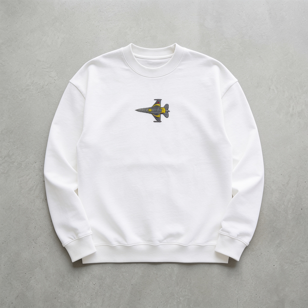 Yüksek İrtifa Nakışlı Sweatshirt
